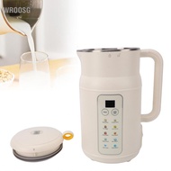 wroosg Nut Milk Maker Machine 1200ml Capacity Waterproofing Washable Soy Blender for Home