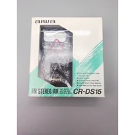 aiwa CR-DS15 World-Band AM/FM Radio Receiver with Speaker, Stereo & Bass Switches