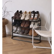 ALGA Shoe Rack, Black Multipurpose Magazine Bookshelf, size 76x24x59 cm