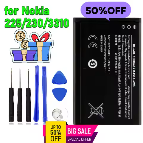 1200mAh for Nokia 225/230/3310 Mobile Phone Batteries BL-4UL Built-in Battery Board