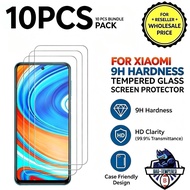 10Pcs Tempered Glass For Xiaomi Series 9H Hardness Screen Protector Reseller Bundle