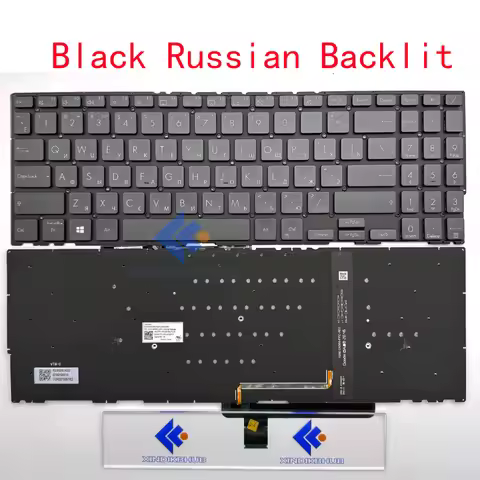 XIN-Russian-US Backlit Laptop Keyboard For ASUS ZenBook UX564 UX564E UX564EH UX564EI UX564P UX564PH 