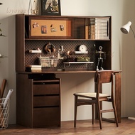 loyoyo23.sg Solid Wood Study Table With Bookshelf Computer Table Office Table With Cabinet