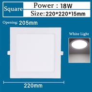 LED Downlight White Light Ceiling Light Panel Lights Round and Square 3W/6W/12W/24W Down Light LED C