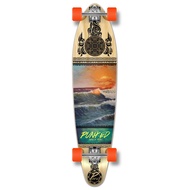 Yocaher Punked Bamboo Longboard Skateboard Freestyle 40" x 9.75"Cruiser w/BLACKWIDOW Premium Clear G