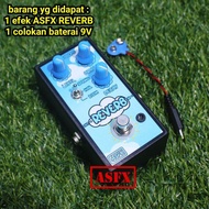 efek Reverb ASFX murah guitar pedal stompbox reverb AS Effect bisa untuk gitar suling vocal DLL