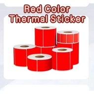 Red color Thermal barcode Sticker Paper For Xprinter Thermal Printer WRed Color waybill Sticker Mark
