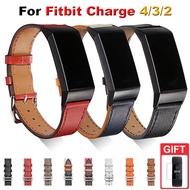 Leather Strap for Fitbit Charge 4 / Charge 3 / Charge 2 Loop Replacement Band Compatible with Fitbit Charge 2 3 4