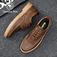 OCEANIA ROO | รองเท้าหนังลำลองสำหรับผู้ชาย OCEANIA ROO รองเท้าลำลองสำหรับใส่ไปทำงาน รองเท้าหนังสไตล์