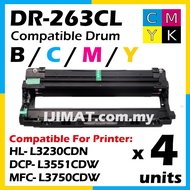 Compatible to Brother DR263 DR263CL Drum DR-263CL TN263 TN-263 TN267 TN-267 HL- L3230CDN  DCP- L3551