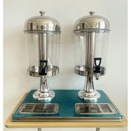 16 liter stainless steel double juicer dispenser 8 liter hotel buffet juice dispenser/ stainless ste