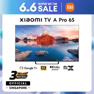 [Official Warranty] NEW Xiaomi TV | A Pro 65 Inch | 4K UHD | 60Hz | Google TV | HDR 10 | Dolby Vision