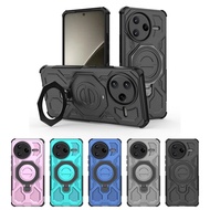 Magnetic Phone Case For Xiaomi Redmi K80 Ultra Ring Holder Kickstand Hard Protect Cover for K80U K80