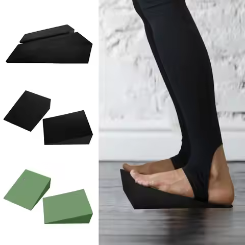 Yoga Wedge Stretch Slant Boards EVA Yoga Wedge Blocks Squat Slant Board Foot Stretch Strength Exerci