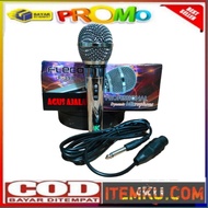 F398 SILVER KARAOKE MICROPHONE // DYNAMIC VOCAL MICROPHONE ///Cable MICROPHONE///ORIGINAL MICROPHONE Cable MIC