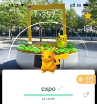 Pokemon Go 大阪萬博 絕版日本背卡 色違皮卡丘 比卡超 小火龍 妙蛙種子 傑尼龜