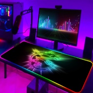 RGB MSI mouse pad LED light computer game accessories XL mouse pad anti slip gaming table pad comput