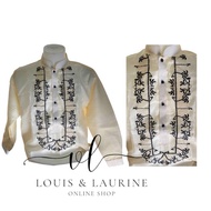 Modern Barong Tagalog for men - black burda