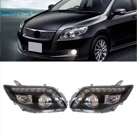 A Pair LED Car Headlight For TOYOTA Corolla AXIO NZE140 FIELDER NZE141 2006 2007 2008 2009 81110-12B