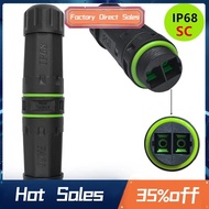 IP68 Waterproof SC Dual Core Fiber Optical Coupler Extend Fiber Optic Cable Length Flame Retardant C