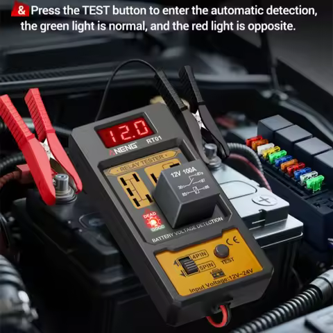 Car Relay Tester RT01 Universal 11-25V Automotive Car Battery Voltage Tester Check LED Indicator Lig