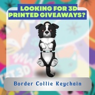 TET.3D Flexi Border Collie – 3D Printed Articulated Border Collie Keychain, Fidget Toy & Desk Pet