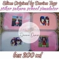 Slime Original By Davina Toys 200cc Stiker Sakura School Simulator sss