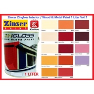 Zinxer Zingloss Industrial Interior / Wood &amp; Metal High Gloss Paint 1 Liter Vol.1