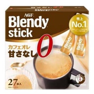 AGF - Blendy 牛奶咖啡27條盒裝 (無添加糖)