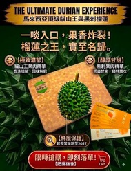 榴槤鮮生月餅換購卷一張 - 馬來西亞直送100%鮮榴槤冰皮 榴蓮鮮生冰皮月餅（3個貓山王+3個黑刺/共6個）EXP:2027.5
