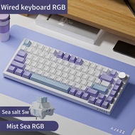 【Local Delivery】AJAZZ AK820 Pro Wireless Mechanical Keyboard 3mode RGB Soft Gasket Structure Hot Swa