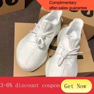 ！Special Offer All White Putian Coconut Shoes Male350V2Casual Pure White Ice Cream Women's Trendy Sports Running Shoes C