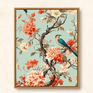 Happy Branch Cross Stitch Set 2024 New Style Flower Bird Magpie Chinese Precise Printing Cross Stitch