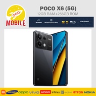 Xiaomi POCO X6 5G (12GB RAM+256GB ROM ) Smartphone 6.67" CrystalRes 1.5K Flow AMOLED DotDisplay AMOLED 64MP triple camera with OIS 67W turbo charging 5100mAh battery- Xiaomi Malaysia Warranty