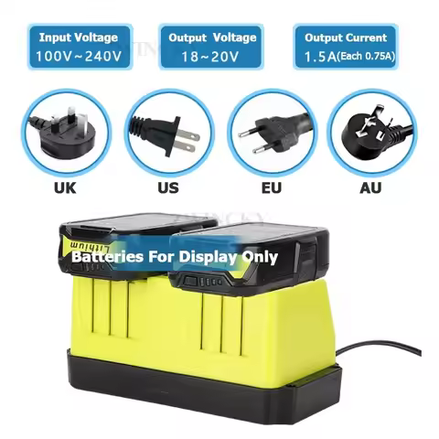 Charger For Li-ion Ni-CD NI-MH Battery Charger For RYOBI 18V 20V ONE+ Serise For P120 P170 P190 P180