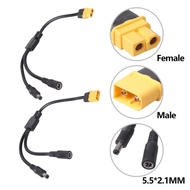 BT Flexible XT60 to DC5521 Adapter Cord For Connecting Solar Panel Power Adapters