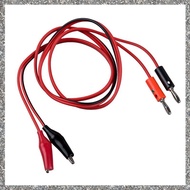 [feidan33.ph] (R) Alligator Clip to Banana Plug Probe Cable Test Lead 90cm 3Ft