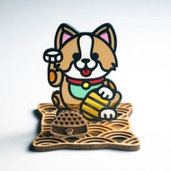 招福犬 哥基 座台式 l 龍年 福貼 揮春 春聯 招財 招財貓