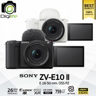 Sony Camera ZV-E10 II Kit PZ 16-50 mm.OSS II กล้อง VLOG Youtube Live Stream - รับประกัน Digilife Tha