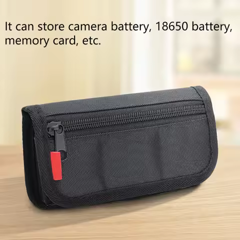Camera Battery for Case with SD Card Holder Pouch for lp-e6/ en-el15/ np-fw50/ np-f550/ AA Battery a