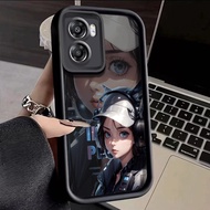 Case For OPPO A57 2022 A77 A2022 A54 A55 A57s A57e A77s Shockproof Game Girl Phone