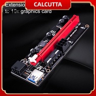 [calcutta] Compact PCI-E Riser Board for Office PCI-E 1X to 16X GPU Riser Board USB 30