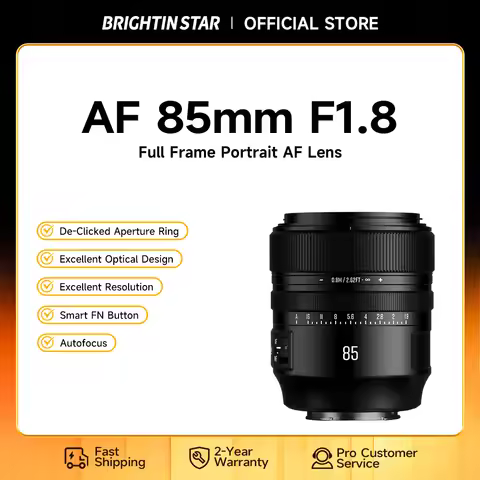 Brightin Star AF 85mm F1.8 Full Frame Autofocus Portrait Lens for Sony E Nikon Z Canon RF and L Moun