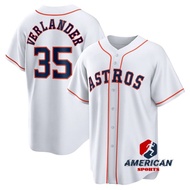 Men's MLB Houston Astros Justin Verlander White Home Baseball Jersey