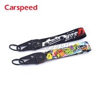 DOMO KUN Car Motorcycle Keychain JDM Racing Style Keyring Initial D Key Ring Accessories