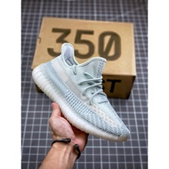 Ready stock Yeezy Boost 350 V2 cloud white non-reflective men's and women's running sneakers shoes