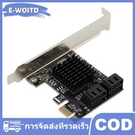 E-WOITD PCI-E SATA 1X 4X 8X 16X การ์ด PCI Express ไปยัง SATA 3.0 2-Port SATA III 6Gbps อะแดปเตอร์ขยา