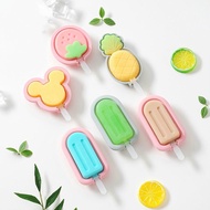 Homemade Popsicle Mold with Lid Stick Cartoon Strawberry Ice Cream Pudding Molds Kitchen DIY Ice Cream Maker Ice Cube Tray