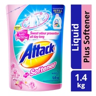 Kao Attack Liquid Detergent Plus Softener Refill 1.4kg