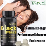 60 Tablets/Bottle Trorexl Halal Natural Black Maca Tablets Male Health Supplement Maca Energy Testos